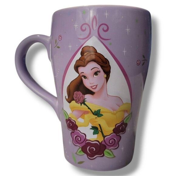 Disney Other - Monogram Mug Disney Mug Princess Belle Mug Disney's Beauty And The Beast Cup EUC